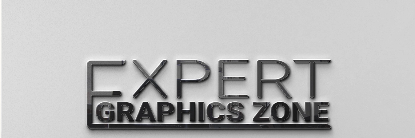 Expert Graphics Zone Logo with Mockup